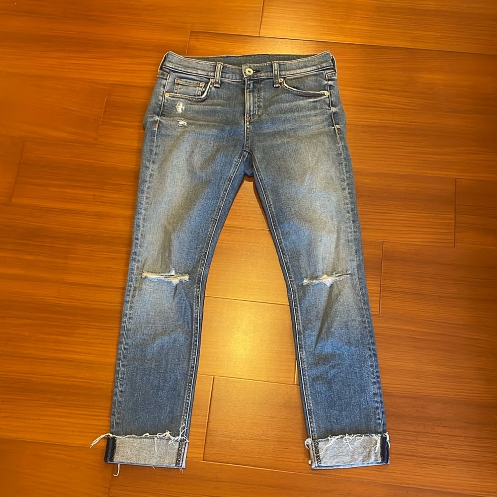 Rag & Bone rolled cuff jeans